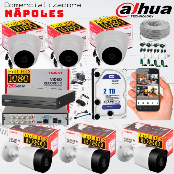 kit-camaras-de-seguridad-dahua-6-camaras-2TB-disco-duro